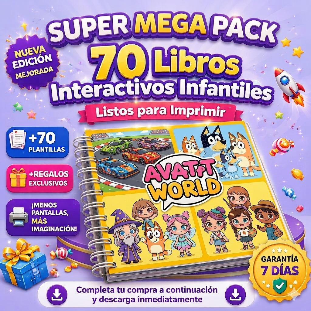 Súper Pack Infantil | ¡Listos para Imprimir! 🎨 SÚPER PACK INFANTIL  +70 LIBROS Y ACTIVIDADES INFANTILES ¡LISTOS PARA IMPRIMIR!